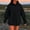 Black, variant on Womens Oversized Hoodies Drawstring Casual Comfy Solid Color Shirts Long Sleeve Pullover Fall Winter Outfits Sweatshirts with Pocket