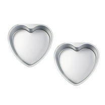 2 Pieces 6inch Heart Shaped Thicken Chocolate Cake Pan for Day