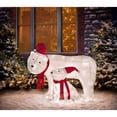 thumbnail image 4 of Haute Decor Polar Bear Christmas Decoration with LED Lights, 4 of 6
