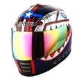 thumbnail image 3 of Casco integral de moto para jóvenes WOW Shark Blue, talla L, 3 of 7
