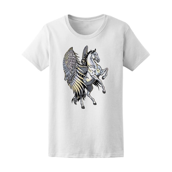Amazing Mythical White Pegasus T-Shirt Men -Image by Shutterstock, Male XX-Large