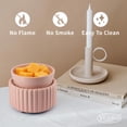 thumbnail image 3 of Ceramic Wax Melter VICTORIA AROMA, calentador de velas 3 en 1, color rosa, 3 of 5
