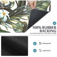 thumbnail image 4 of Floral Tropical Pattern Summer Bath Rugs 16x24 Inch Non Slip Bath Mat Quick Dry Super Absorbent Thin Bath Rug Fit Under Door Washable Bath Floor Rugs for Bathroom Bathtub Shower Sink,Multi 3, 4 of 6