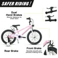thumbnail image 4 of Glerc 18 inch Kid Bike for 5-9 Years Old with Water Bottle Holder & Headlight & Kickstand for Birthday Gift, Pink, 4 of 7