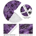 thumbnail image 2 of GZHJMY Halloween Tree Skirt Skull Xmas Tree Skirt Floor Door Round Mat Decorations for Holiday Party Home Christmas Day Ornaments, 35.4", 2 of 6