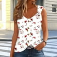 thumbnail image 2 of ZQUUVOU Tank Top For Women Crew Neck Lace Sleeveless Printied Tops (White,XL), 2 of 6