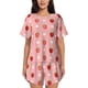 thumbnail image 1 of Fotbe Strawberries Conjunto de Pijama Estampado para Mujer, 2 Piezas, Ropa de Dormir con Camiseta de Manga Corta y Shorts Suaves-Large, 1 of 6