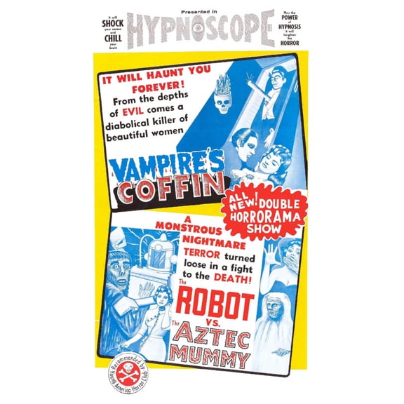 Vampires Coffin Movie Poster 16in x 24in 16x24 Multi-Color Square Adults Western Graphic