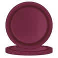 thumbnail image 2 of Disposable Paper Plates, 9", Burgundy, 20 Pieces, by Way To Celebrate, 2 of 5