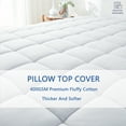 thumbnail image 4 of Queen Size Dual Layer 4Inch Memory Foam Mattress Topper For Back Pain,3Inch Gel Memory Foam And 1Inch Removable Pillow Top Cover,(80X60X4”) White, 4 of 8