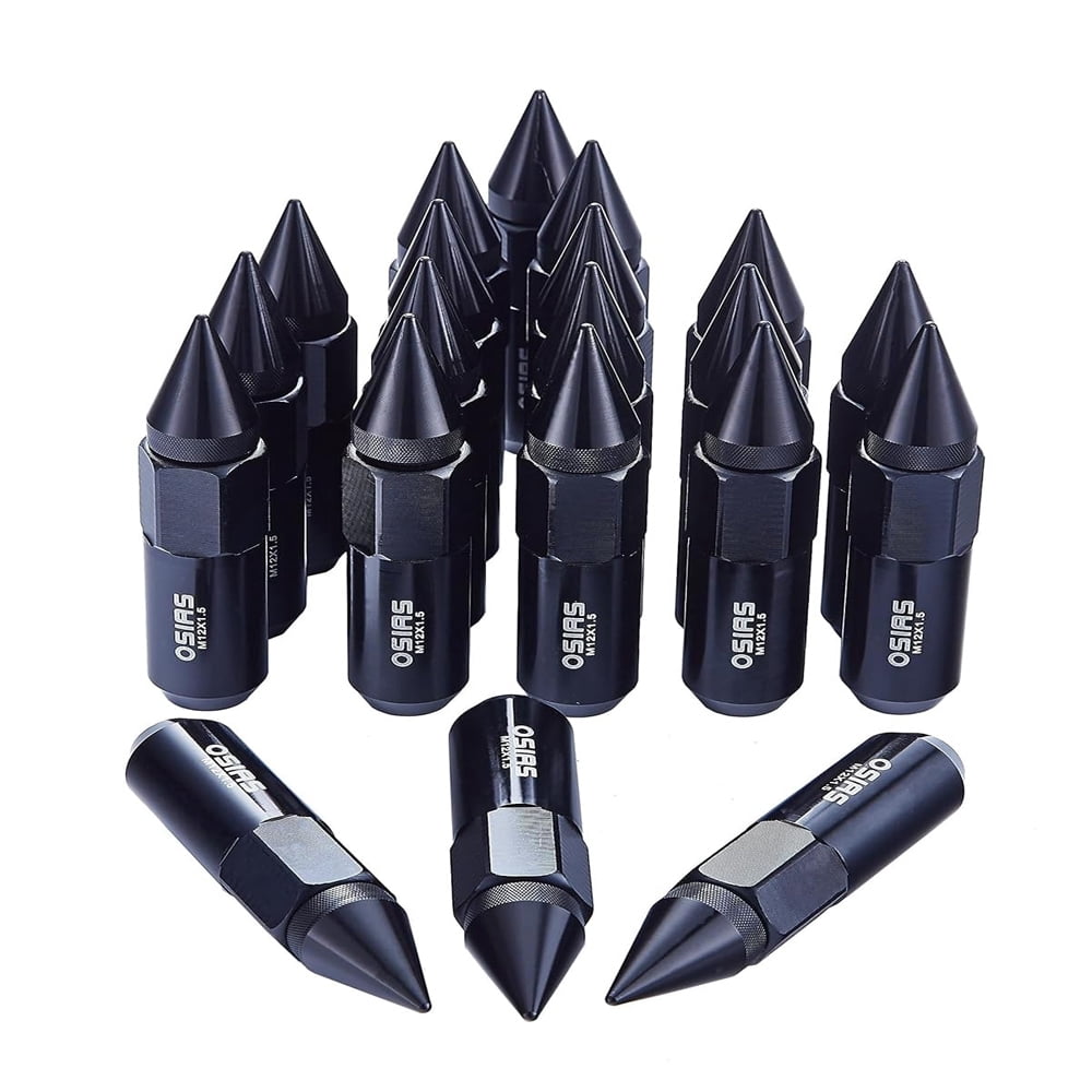 OSIAS 20PCS M12X1.5 Racing Wheel 60MM Lug Nuts With Socket Key For Honda