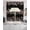 Black, variant on Spring Floral Swag Curtains for Living Room/Bedroom Windows, Elegant Flowers Farmhouse Botanical Kitchen Curtains and Valances Set 36 Inch Length, Light Filtering Swags Valance Curtain Panels