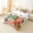 thumbnail image 2 of Homewish Watercolor Gradient Twin Comforter Sets,Mid-Century Geometric Bedding Set,Cream Pink,Reversible,2-Piece,1 Comforter and 1 Pillowcase, 2 of 7