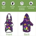 thumbnail image 6 of Fotbe Mardi Gras and Donuts Print Small Dog Sweater Hoodies Pet Grey Hooded Soft Fleece Sweatshirts with Pocket Fall Winter Puppy Cat Sweaters Warm Clothes-Small, 6 of 7