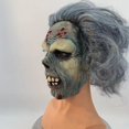 thumbnail image 3 of Máscara de zombi para eventos de Halloween y casas embrujadas de látex para adultos, 3 of 4