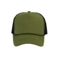 thumbnail image 2 of Top Headwear Men's Blank Rope Trucker Foam Mesh Plain Olive/Black, 2 of 2