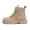 /g1Khaki142, variant on MEZZALL Child Girls Fashion Suede Ankle Boots With Side Zipper And Lace Up Design Autumn Winter Casual Wear Comfortable Sole Cozy Outdoor Solid Color Shoes