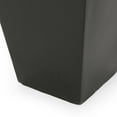 thumbnail image 5 of Bailor Outdoor Cast Stone Planter, Matte Black, 5 of 6