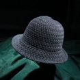 thumbnail image 6 of CoCopeaunts Bucket Hat for Women Solid Color Knit Hats Ladies Shopping Trip Winter Warm Crochet Fisherman Cap Wide Brim, 6 of 8