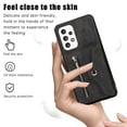 thumbnail image 2 of RFID BLOCKING Wallet Case for Samsung Galaxy A32 5G with Card Holder, Zipper Pocket Kickstand Function Shockproof Purse Phone Cover with Removable Shoulder Strap & Wrist Strap, Black, 2 of 10