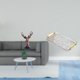 thumbnail image 2 of Figura de cabeza de ciervo,Adorno de cabeza de ciervo,estatua de animal decorativa,Figura decorativa de cabeza de ciervo para mesa,Bandeja para servir,Bandeja rectangular para servir en la, 2 of 8