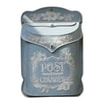thumbnail image 1 of Tnarru Boîte aux Lettres Murale Embossée pour Jardin, Rue, Porche, Ferme, Boîte Suspendue Bleue, 1 of 8