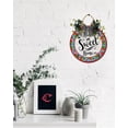 thumbnail image 3 of Home Sweet Home Door Sign Home Decor Round Wood Wreaths Wall Hanging Sign Farmhouse Porch Sign Front Door Decoration for Housewarming Gift All Seasons Holiday,11In, 3 of 5