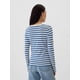 thumbnail image 2 of Remera GAP para Mujer de Manga Larga Favorita con Cuello Redondo Azul XXL, 2 of 5