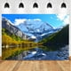 thumbnail image 4 of Fondos de fotografía de paisajes naturales con cielo azul, nubes blancas, montañas, árboles y ríos para bebés, 4 of 5