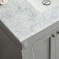thumbnail image 7 of Vinnova Catania 36" Single Vanity in Gray with Carrara White Marble Countertop and Mirror, 7 of 7