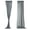 Grey, variant on Pack Of 2 Semi Sheer Linen Curtain Back Tab Panel For Privacy Light Filtering