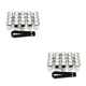 thumbnail image 3 of Speravity 20 piezas ABS tapa de válvula de neumático de coche portátil Universal Hexagonal automotriz Protector parte accesorios plata Plata 2piezas, 3 of 6