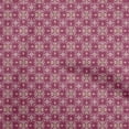 thumbnail image 1 of oneOone Cotton Poplin Dark Magenta Fabric Asian Ornamental Tile Quilting Supplies Print Sewing Fabric By The Yard 42 Inch Wide, 1 of 4