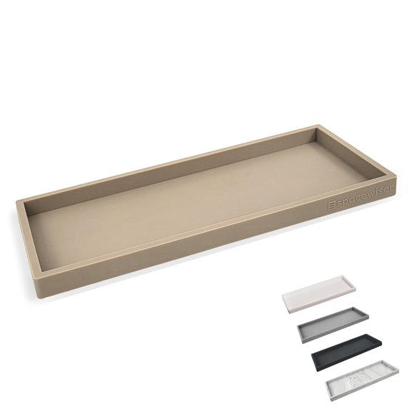 Tray Spacewiser para encimera o tocador, 11,7 cm, silicona, arena costera