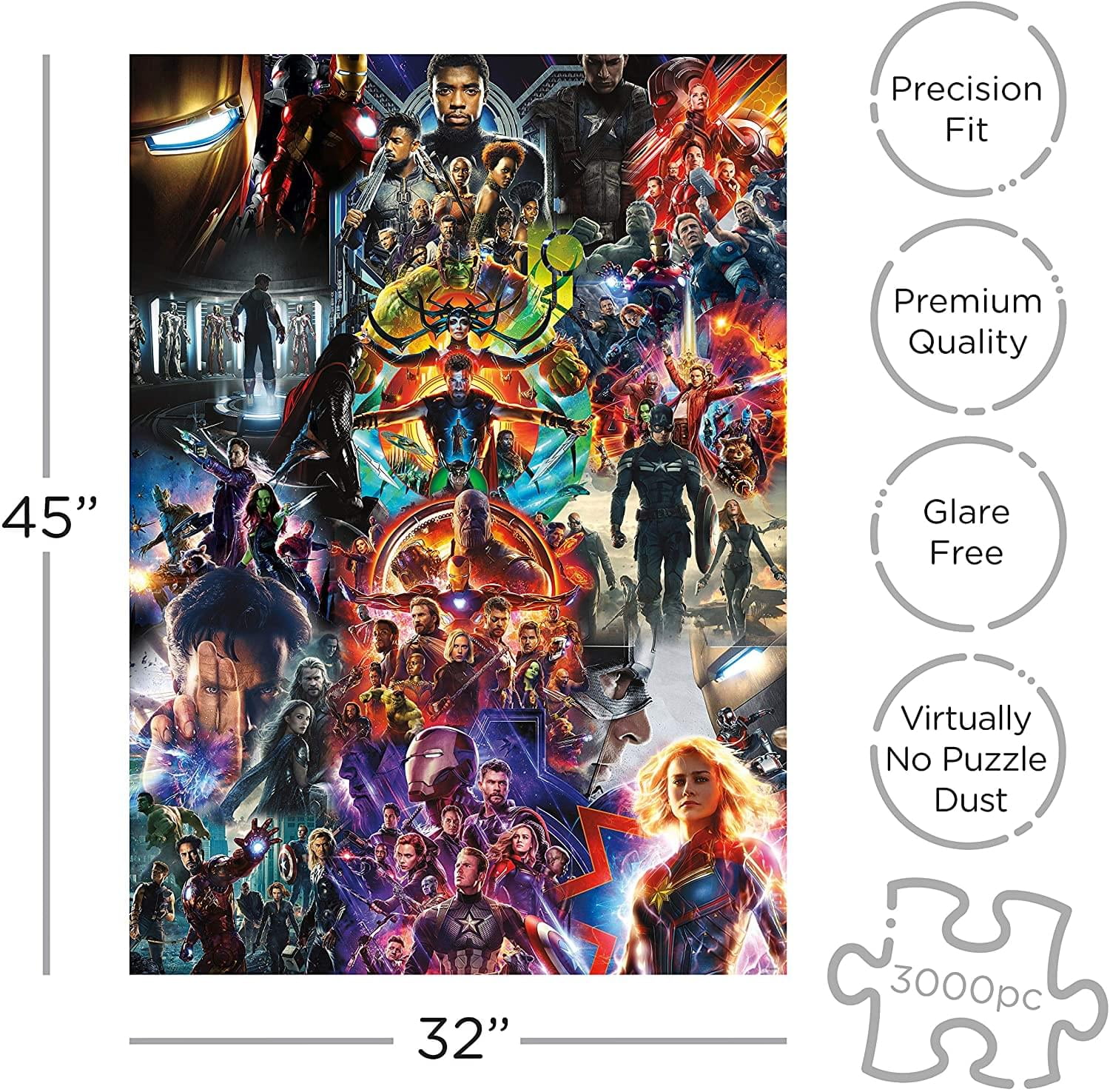 Marvel MCU Collage 3000 Piece Jigsaw Puzzle