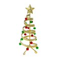 thumbnail image 1 of Mini árbol de Navidad con forma de campana de hierro, adorno para árbol de Navidad, decoración para fiestas de Navidad, regalos para niños, festivales de Navidad, R2F8, 1 of 7