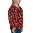 thumbnail image 3 of Pofeuu Tomatoes And Chili Print Kids Pullover Hoodies Warm Thick Hooded Sweatshirt with Packet for Boys Girls-Large, 3 of 6