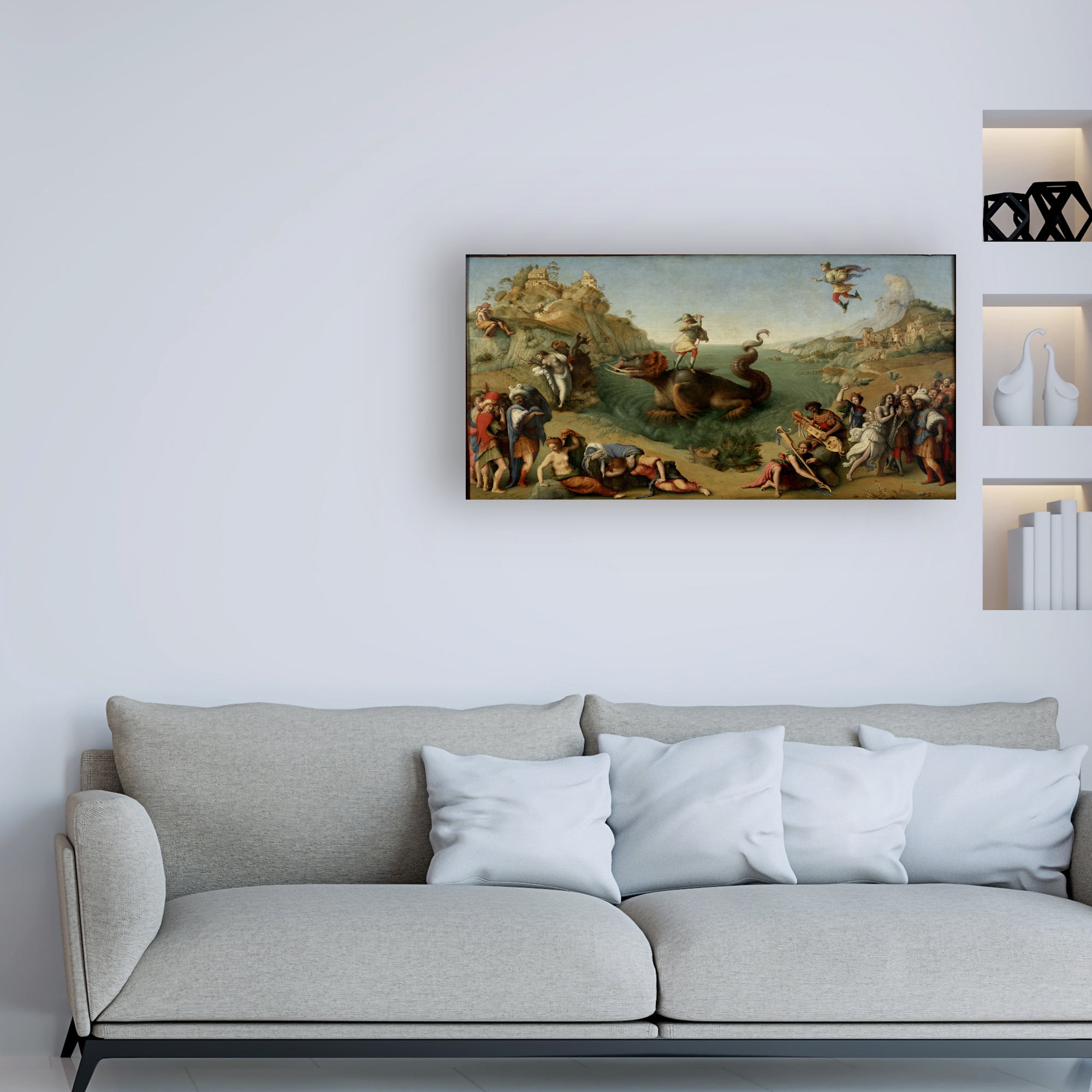 di Cosimo 'Andromeda freed by Perseus' Canvas Art