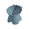 thumbnail image 2 of onlyliua Stylish Dopamine-Color Tall Plastic Cat Bowl Elevated Slanted Neck-Protecting Large-Diameter Anti-Tip Design Durable Easy-Clean Feeding Dish For Small To Medium Cats And Dogs, 2 of 6