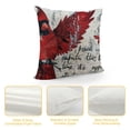 thumbnail image 4 of Qinduosi I Have an Angel in Heaven and Call Her Mommy Cardinal Throw Pillow Case Cardinals Angels Cushion Cover Pillowcase Pillow Cover for Couch Sofa Bed Patio Home  White, 4 of 5