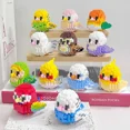 thumbnail image 2 of Blocks Small Cute Bird Building Block Set Parrot Pigeon Animal 3D DIY Assembled Model Brick Toy For Children Girl Educational Gift, 2 of 7