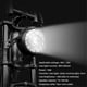 thumbnail image 5 of 48V 36V Front Light Electric Bike Light Taillight Spare Parts Retro Black LED Headlights for Fat Ebike, 5 of 5