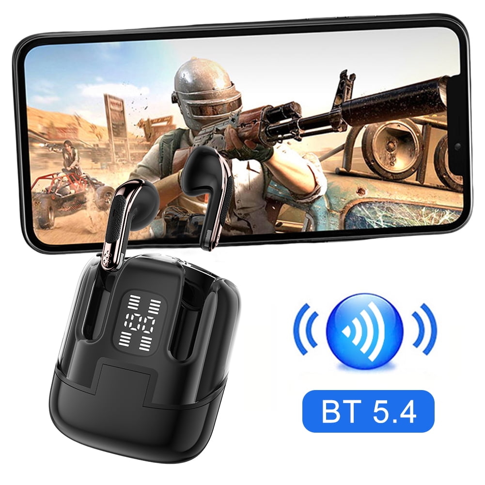 2 Pack Wireless Earbuds Bluetooth 5.4 With Led Display Charging Case For Sports Workout Gym Running Blue Tooth Two Pairs Of Tws Ear Buds For Couples Two Person In Ear Earphones With Mic For Sport