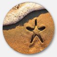 thumbnail image 2 of Designart - Starfish on Beach with Waves' Disc Large Beach Large Metal Circle Wall Art, 2 of 4