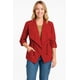 thumbnail image 1 of Gabardina con estilo solapa de cascada Rojo CH / MD, 1 of 2
