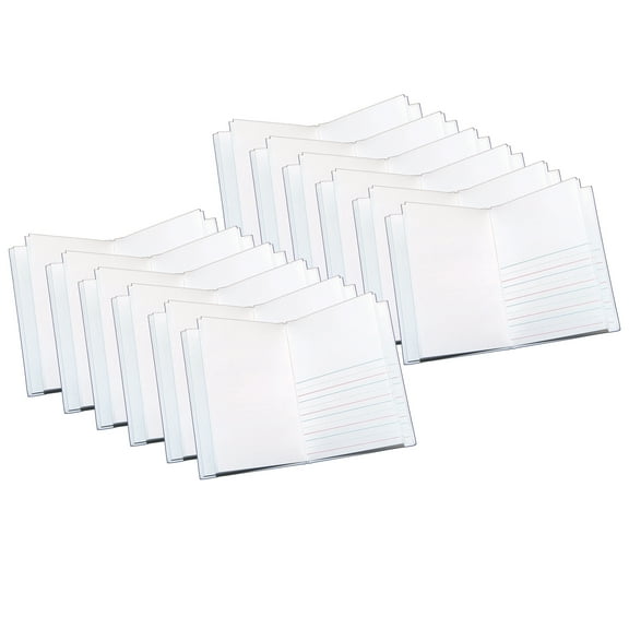 Ashley Productions Hardcover Blank Book Primary Lined, 6" x 8" Portrait, White, Pack of 12