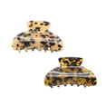 thumbnail image 2 of 2 pinzas para el pelo para adultos con diseño de leopardo, estilo vintage, estilo minimalista., 2 of 7
