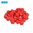 thumbnail image 3 of Uxcell 14 mm Hexagonal Silicone Beads, Polygonal Beads Bulk, Dark Red 40Pcs, 3 of 6