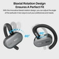 thumbnail image 6 of TOZO Open Ear Headphones,Bluetooth Wireless Earbuds,DSP Noise Cancelling,42H Stereo Bass,Crystal-Clear Calls,Lightweight,Dual-Device Pairing,Wireless Charging,Black, 6 of 8
