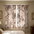 thumbnail image 4 of Beautynvta 2 Pack Coffee Cup Print Kitchen Curtains, Rod Pocket Light Filtering Coffee Themed Short Window Drapes, Curtain Panels for Kitchen Sink Farmhouse Decor, 4 of 6